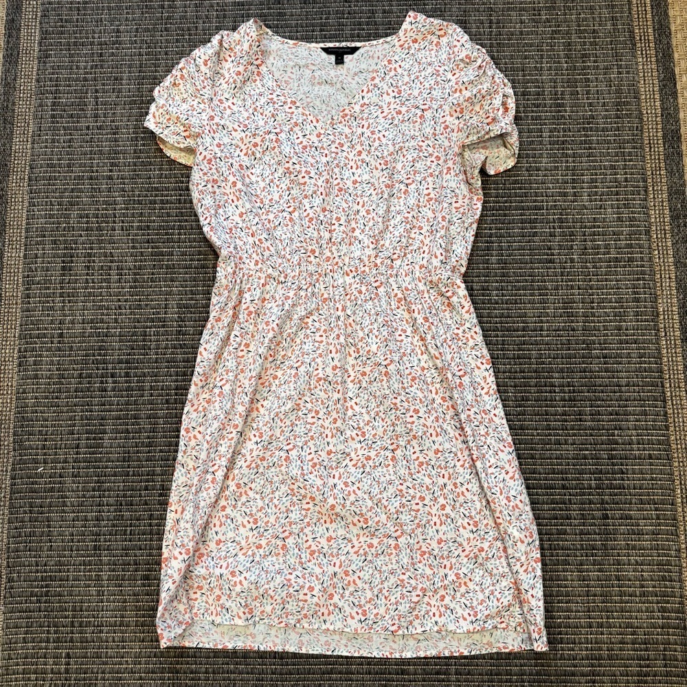 Banana Republic Mini Dress - White and Pink Floral